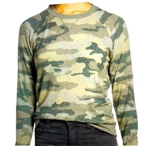 Lucky Brand Camo Knit Blouse